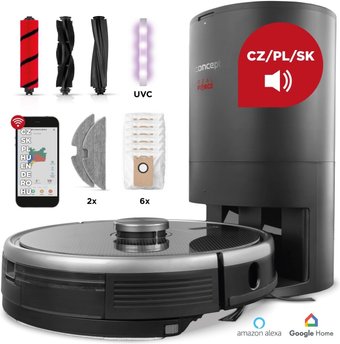 Робот-пылесос Concept REAL FORCE Laser Complete Clean Care UVC VR3520N