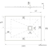 Душевой поддон Aquanet Pleasure 160x80 (черный)