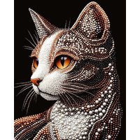 Алмазная мозаика  Феникс+ Жемчужная кошка 71448