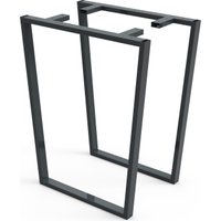 Подстолье для стола Mico Трапеция Лофт 600x740 40x20 (серый премиум матовый)