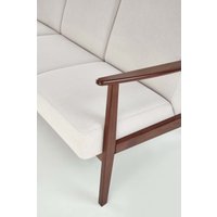 Диван Halmar Milano 3S tap. Castel 04 (светло-бежевый/орех)