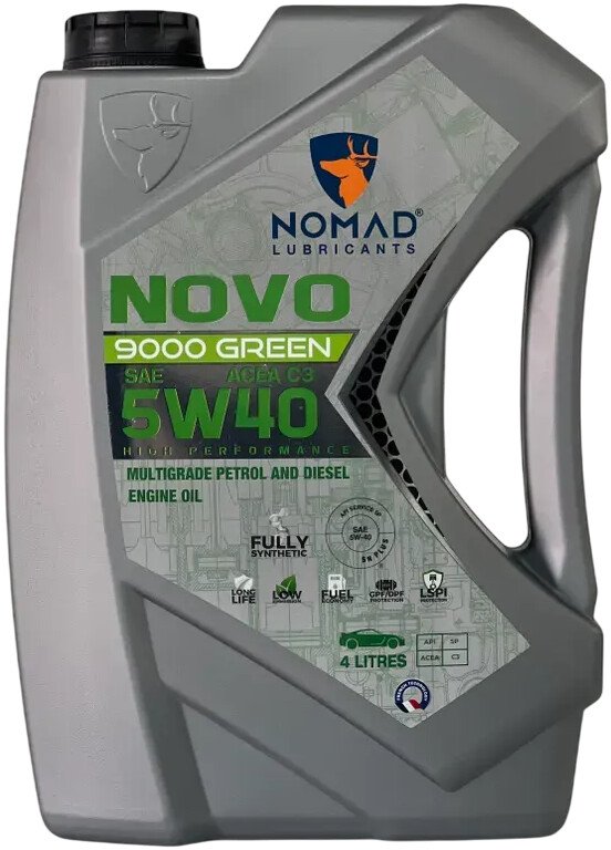 

Моторное масло Nomad Novo 9000 Green 5W-40 ACEA C2/C3 4л