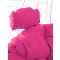 Подвесное кресло M-Group Для двоих 11450108 (белый ротанг/розовая подушка)