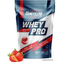 Протеин сывороточный (концентрат) Geneticlab Whey Pro (1000 г, клубника)