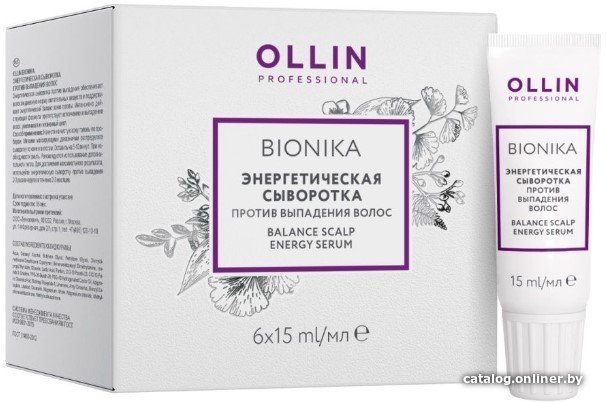 Сыворотка Ollin Professional Энергетическая против выпадения волос 6х15 мл