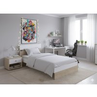 Кровать PROxSON Milton 80x190 (белый/бунратти)