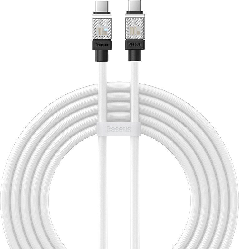 

Кабель Baseus CoolPlay Series Fast Charging Data Cable 100W USB Type-C - USB Type-C (2 м, белый)