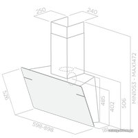 Кухонная вытяжка Elica L'essenza WH/A/90 [PRF0124234]