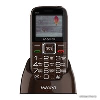 Телефон Maxvi B5ds (коричневый)
