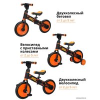 Беговел-велосипед Bubago Triox BG110-1 (черный/желтый)