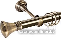 

Карниз для штор АС ФОРОС Grace D25Г + наконечники Колокол (1.4м, антик)