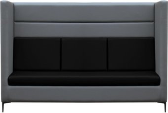 Brioli Дирк трехместный (экокожа, L21-L22 (серый, черные вставки)