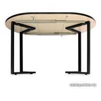 Кухонный стол Sheffilton SHT-T41/100-140 (браун cтоун/черный)