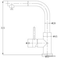 Смеситель Omnires Albany AB1455IN