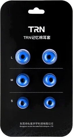 Амбушюры для наушников TRN Memory Foam (3 пары, синий)