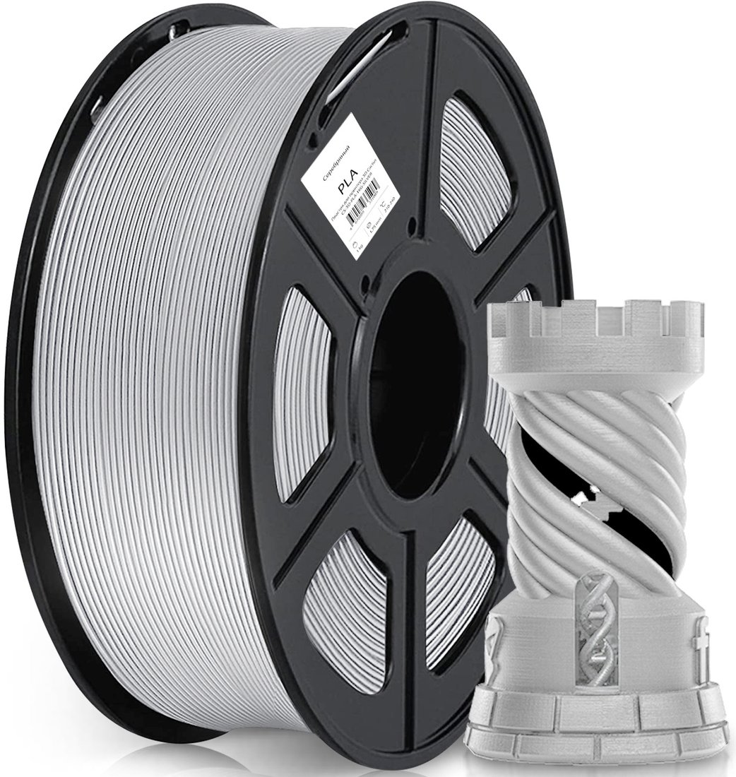 

Пластик CACTUS CS-3D-PLA-1KG-SILVER 1.75 мм 1 кг