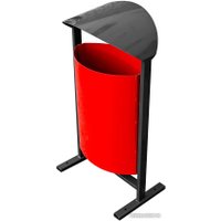Уличная урна BZT DumL01 (красный)