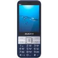 Кнопочный телефон Maxvi B33 (темно-синий)