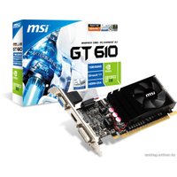 Видеокарта MSI GeForce GT 610 1024MB DDR3 (N610GT-MD1GD3/LP)
