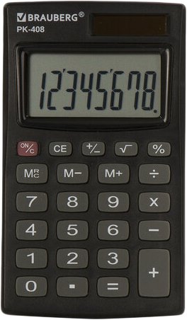 

Калькулятор BRAUBERG PK-408-BK 250517 (черный)