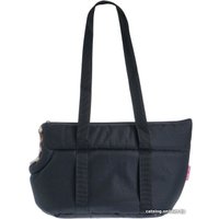 Сумка-переноска Happy Friends №2 (черный, мех с леопардовым принтом)