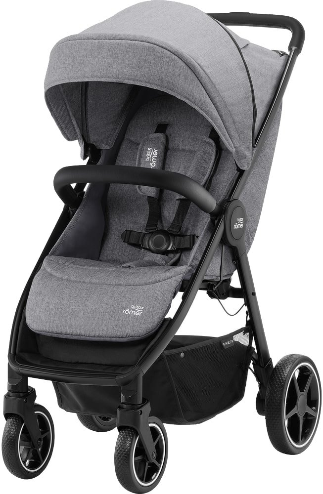 

Коляска прогулочная «книга» Britax Romer B-Agile R (elephant grey/black)