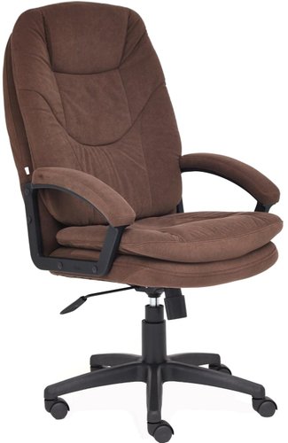 Офисное кресло TetChair Комфорт ЛТ (флок, коричневый)