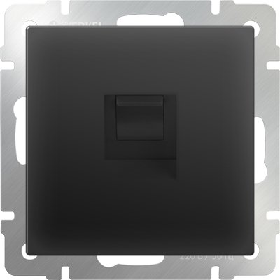 

Розетка телефонная Werkel WL08-RJ-11 (черный)