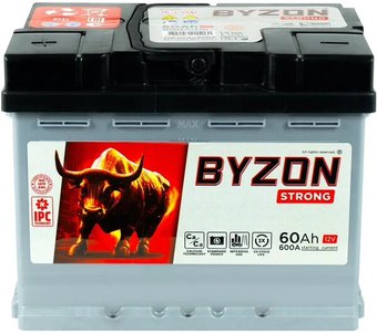 Автомобильный аккумулятор BYZON Strong L+ (60 А·ч)