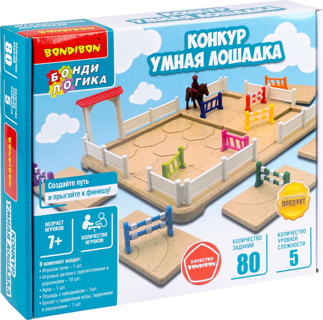 

Настольная игра Bondibon БондиЛогика Конкур. Умная лошадка ВВ6114