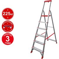 Лестница-стремянка Новая высота NV 3115 3115106 с органайзером (6 ступеней)
