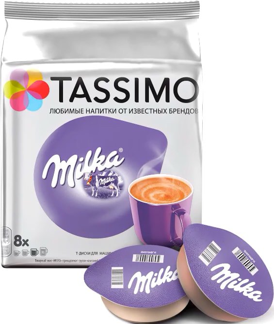 

Кофе в капсулах Tassimo Milka 8 шт