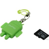 Карта памяти QUMO Fundroid microSDHC QM32GCR-MSD10-FD-GRN 32GB