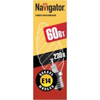 Лампочка Navigator NI-TC E14 60 Вт [NI-TC-60-230-E14-CL]