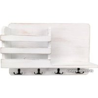 Полка Alta С крючками AK6695 (белый)