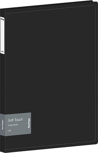 Папка для бумаг Berlingo Soft Touch RB4_4D980 (черный)