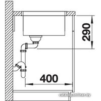 Кухонная мойка Blanco Andano 450-U (без клапана-автомата)