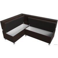 Угловой диван Лига диванов Стайл левый 114528L (экокожа коричневый)