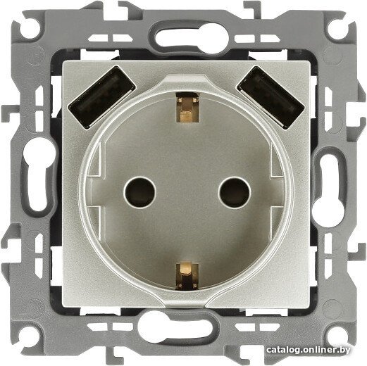 Розетка USB ЭРА 12-4109-15 Б0047849 (перламутр)