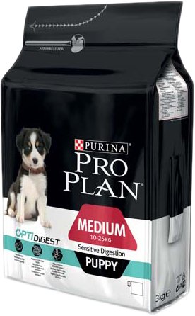 Сухой корм для собак Pro Plan Puppy Medium Optidigest Sensitive Digestion с ягненком 3 кг
