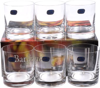Набор стаканов для виски Bohemia Crystal Barline 25089/280