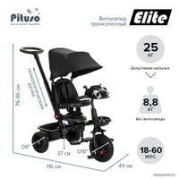 Детский велосипед Pituso Elite (черный)