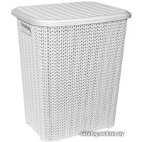 Корзина ВиолетПласт Вязь 40 л 204006 (белый)