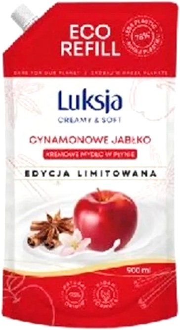 

Luksja Мыло жидкое Яблоко с корицей 900 мл (сменный блок)