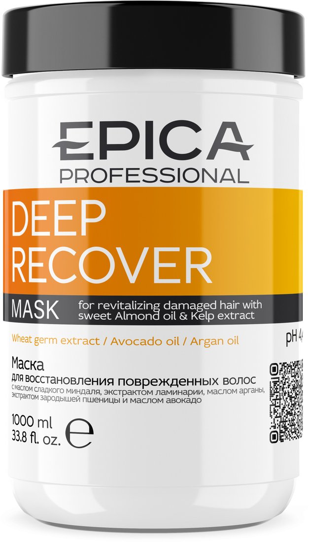 

Маска Epica Professional Deep Recover для восстановления поврежденных волос 1 л