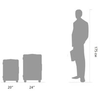Чемодан-спиннер 90 Ninetygo Manhattan Frame Luggage 24 (серый) в Мозыре