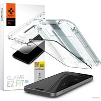 Защитное стекло Spigen Glass TR EZ Fit FC для iPhone 15 AGL06908