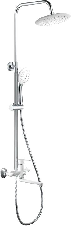 

Душевая система Haiba HB24557-8 (белый, хром)