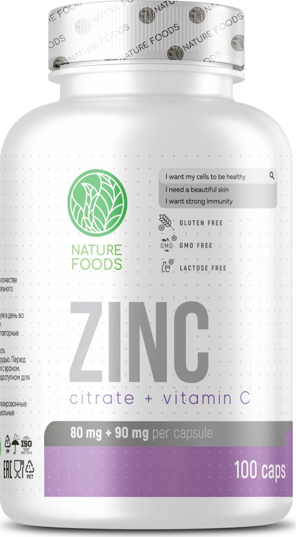 

БАД Nature Foods Zinc Citrate+Vitamin С