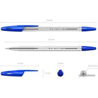 Набор шариковых ручек Erich Krause R-301 Classic Stick синий 22032 (4 шт)
